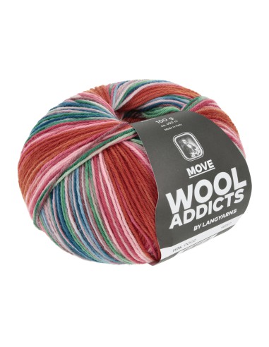 Wooladdicts Move van Lang Yarns heerlijk zacht sokkengaren van  merino| het Lemster Wolhus heeft ze op voorraad!
