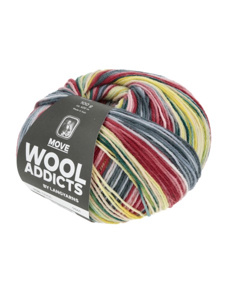 Wooladdicts Move van Lang Yarns heerlijk zacht sokkengaren van  merino| het Lemster Wolhus heeft ze op voorraad!