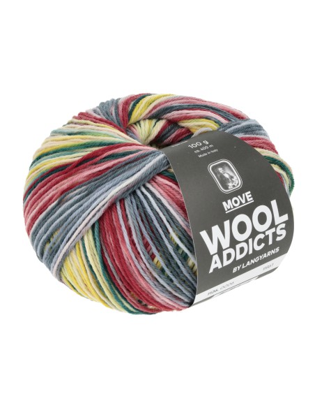 Wooladdicts Move van Lang Yarns heerlijk zacht sokkengaren van  merino| het Lemster Wolhus heeft ze op voorraad!