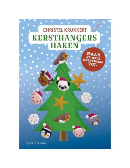 Het boek Christel Krukkert kersthangers haken, een must have voor de feestdagen|Het Lemster Wolhus heeft ze op voorraad