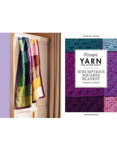 Yarn the after party no 203 scrumptious squares blanket|het Lemster Wolhus heeft ze op voorraad!