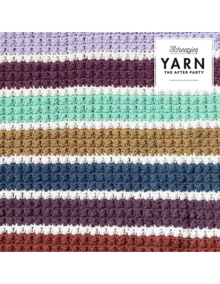 Yarn the after party no 202 scrumptious stripes blanket|het Lemster Wolhus heeft ze op voorraad!