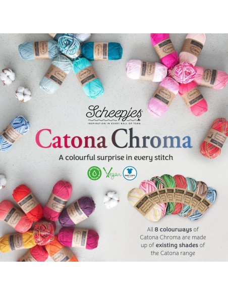 Scheepjes Catona Chroma 012 Peony|nu verkrijgbaar bij het Lemster Wolhus