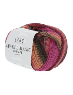 Jawoll magic dégradé multicolor 0165 anjer, antraciet, zand is een traditionele sokken wol| het Lemster Wolhus heeft ze op voor 2