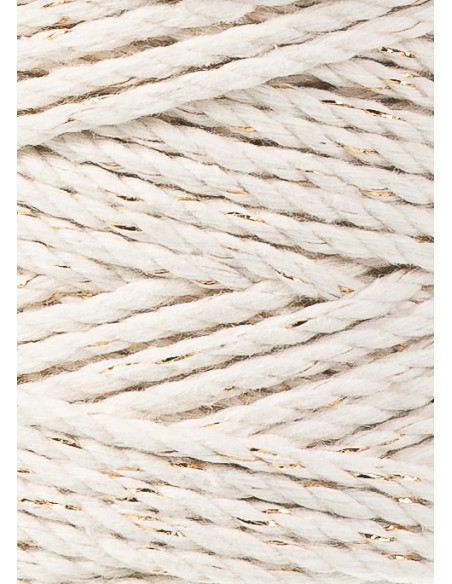 Macrame triple twist 3 mm golden naturel