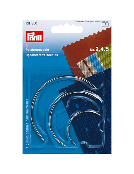Prym gebogen stoffeerdersnaalden assortiment zilver (131 350)