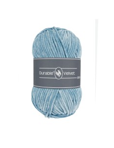 Durable Velvet 289 Blue Grey