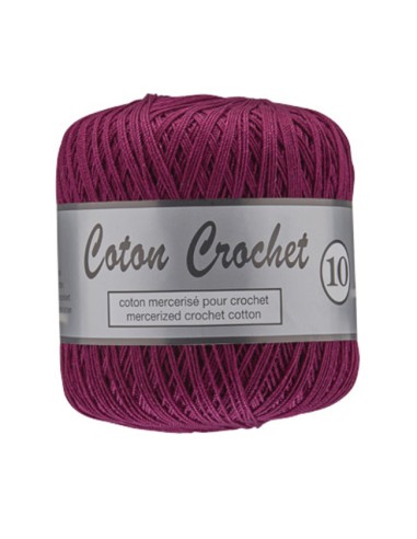 Lammy Yarns Crochet 10 064 ( wijnrood/ paars)