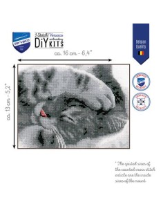 DIY borduurpakket schattige kitten (PN-0165499) 2