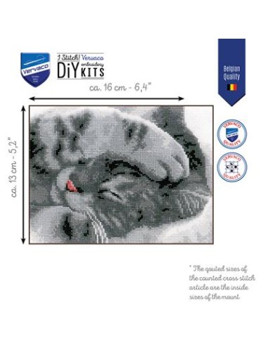 DIY borduurpakket schattige kitten (PN-0165499)