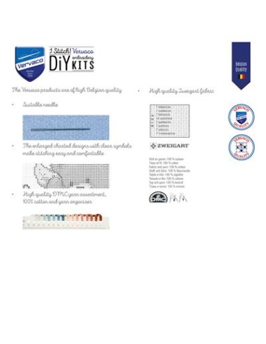 DIY borduurpakket schattige kitten (PN-0165499)