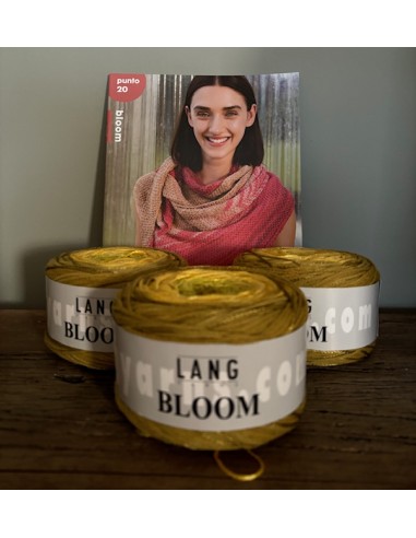 Mazzelpakket  1, 3 bollen Lang Yarns Bloom kl. 13 inclusief punto 20