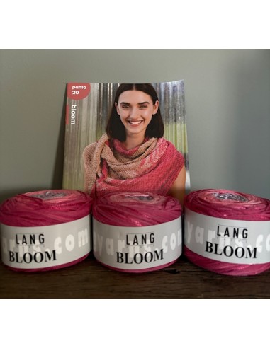 Mazzelpakket 3, 3 bollen Lang Yarns bloom kl.09 inclusief punto 20