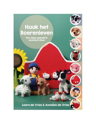 Je eigen gehaakte boerderij thuis met 6 dieren, boer, boerin en accessoires