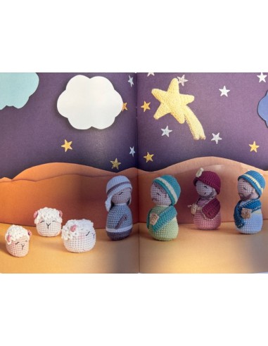 Ricorumi kerst krib om schattige figuurtjes te haken voor een kerststal