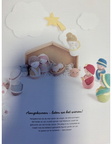 Ricorumi kerst krib om schattige figuurtjes te haken voor een kerststal