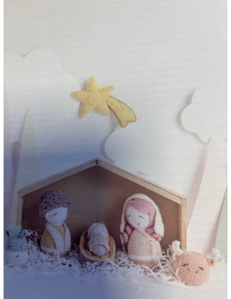 Ricorumi kerst krib om schattige figuurtjes te haken voor een kerststal