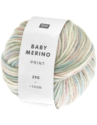 Baby Merino print 17 pastels