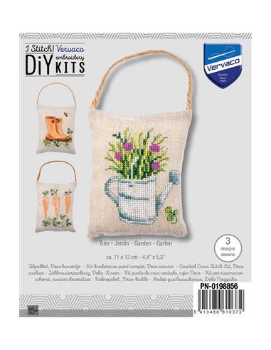Borduurpakket deco kussentjes kit tuin (PN-0198856)