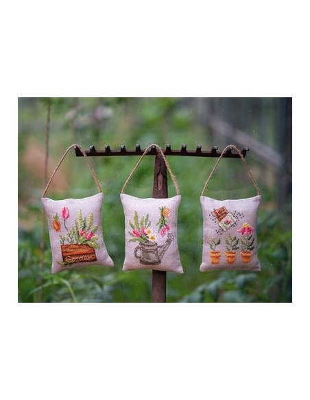 Borduurpakket deco kussentjes kit tuin (PN-0199352)