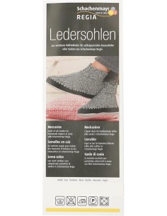 Regia leren zool voor pantaffols maat 44/45