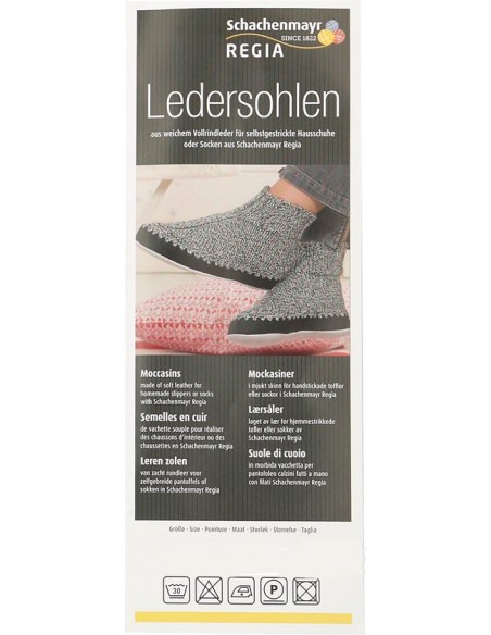 Regia leren zool voor pantaffols maat 32/33