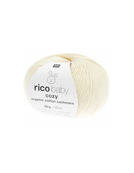 Rico baby cozy organic cotton cashmere 001 creme