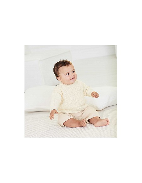 Rico baby cozy organic cotton cashmere 001 creme