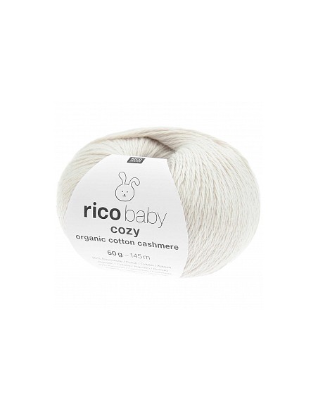 Rico baby cozy organic cotton cashmere 002 Ecru