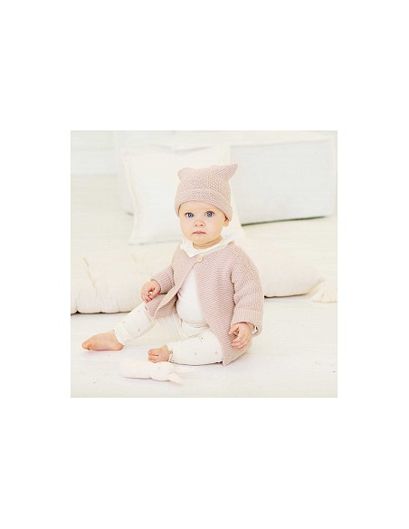 Rico baby cozy organic cotton cashmere 005 smokey pink