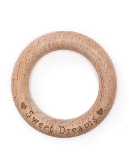 Durable bijtring beukenhout sweet dreams