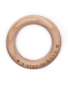 Duurzame houten bijtring – babyproof & stijlvol, veilig volgens EU-normen.