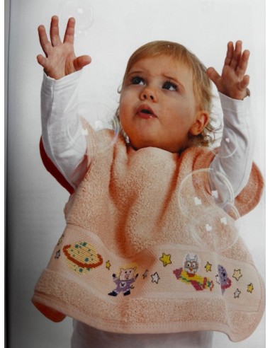 De kleine astronaut, moderne kruissteekboek nr. 154 in 7 talen.