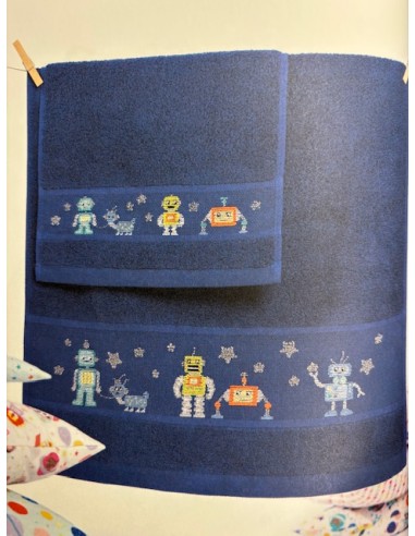 De kleine astronaut, moderne kruissteekboek nr. 154 in 7 talen.