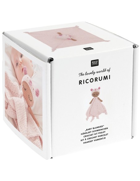 Ricorumi baby blankies haakpakket-varkentje