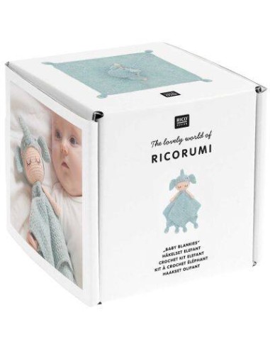 Ricorumi baby blankies haakpakket-olifantje