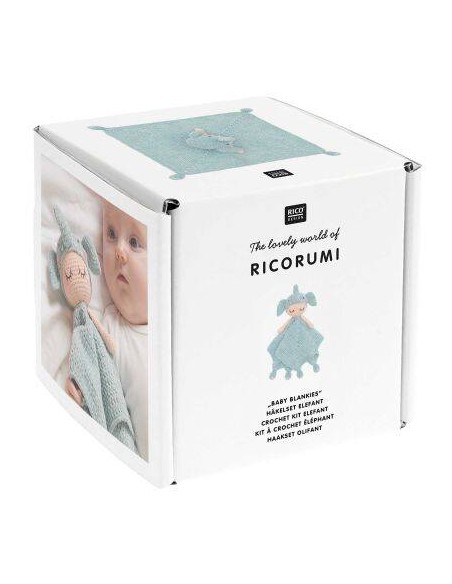 Ricorumi baby blankies haakpakket-olifantje