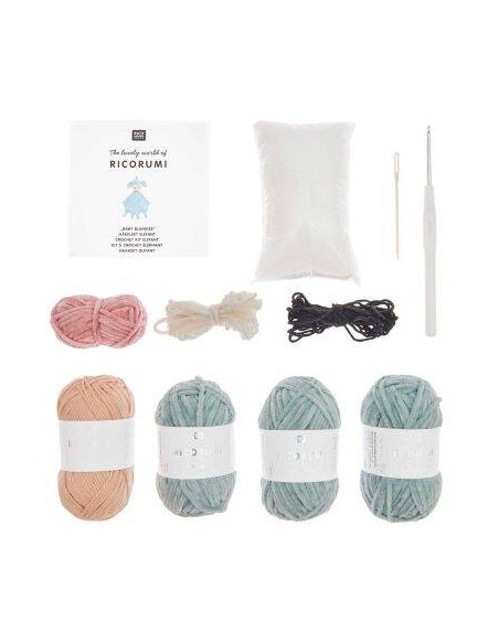 Ricorumi baby blankies haakpakket-olifantje