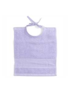 Slabbetje met Aida borduurrand lilac 30x34 cm