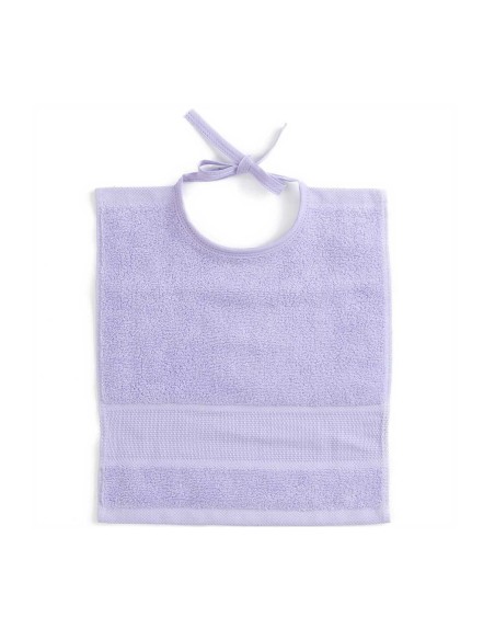 Slabbetje met Aida borduurrand lilac 30x34 cm