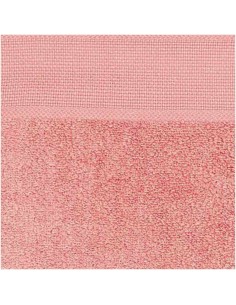 Slabbetje met Aida borduurrand oud roze  30x34 cm 2