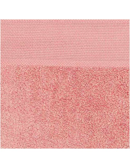 Slabbetje met Aida borduurrand oud roze  30x34 cm