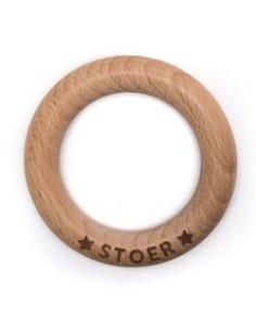 Duurzame houten bijtring – babyproof & stijlvol, veilig volgens EU-normen.