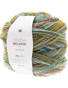 Creative Melange Aran Wonderball  Lilac-Turquoise 003