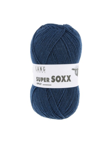 SuperSoxx 4 ply 0010 Staalblauw