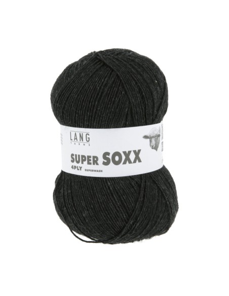 SuperSoxx 4 ply 0070 Antraciet melange