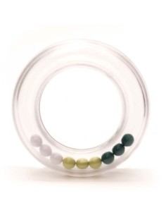 Durable bijtring rammelaar balletjes 63 mm Dark green (kl.325)