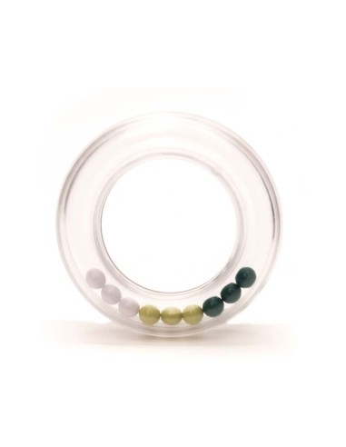 Durable bijtring rammelaar balletjes 63 mm Dark green (kl.325)