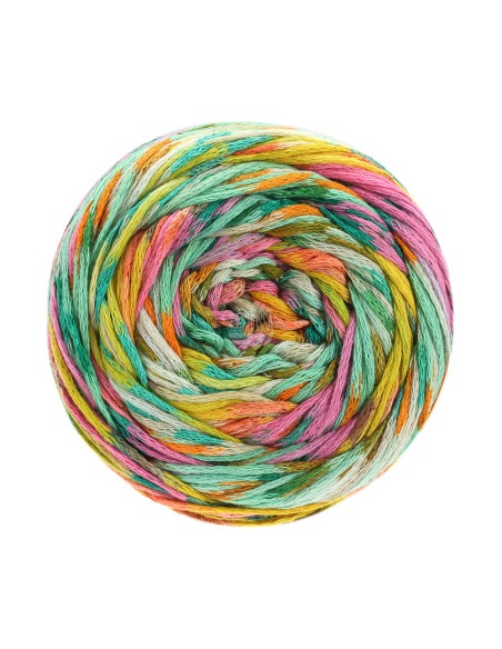 Gomitolo Selezione 3005 jade,oranje,donker groen, framboos,geel, grijs groen, licht grijs