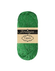 Scheepjes Catona shine 515 Emerald Silver